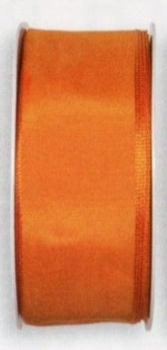taffeta ribbon wired edge, orange