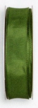 taffeta ribbon wired edge, moos green