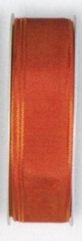 taffeta ribbon wired edge, dark orange