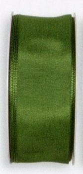 taffeta ribbon wired edge, moos green